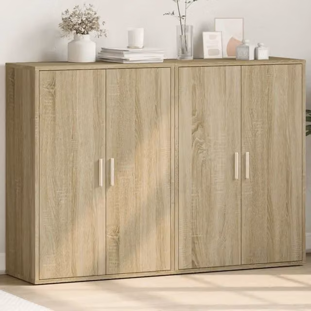 Credenze 2 pz Rovere Sonoma 60x31x84 cm in Legno Multistrato 3276569
