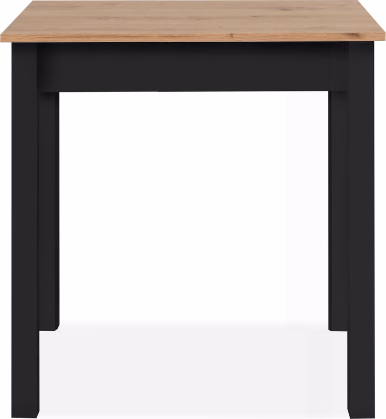 Tavolo da pranzo >Capri< in finitura rovere Artisan / nero - 90x76x67 cm (LxAxP)