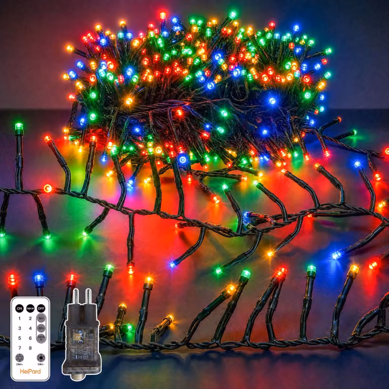 Catena luminosa a LED, 1500 LED, 22,5 metri, multicolore