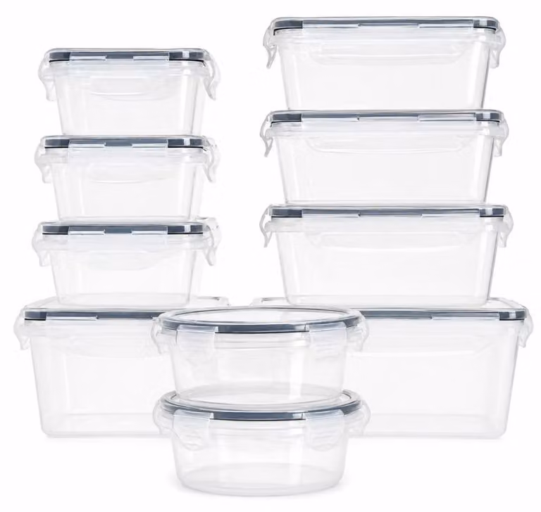 RealG RC-K-805: Set di 12 contenitori in plastica per alimenti