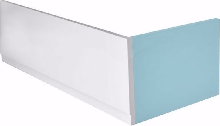 Polysan Plain - Pannello frontale 120, sinistro, 1200x590 mm, bianco 72570