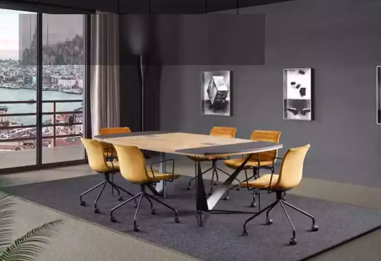 Großer Besprechungstisch Moderne Bürotische Seminartisch Office Einrichtung