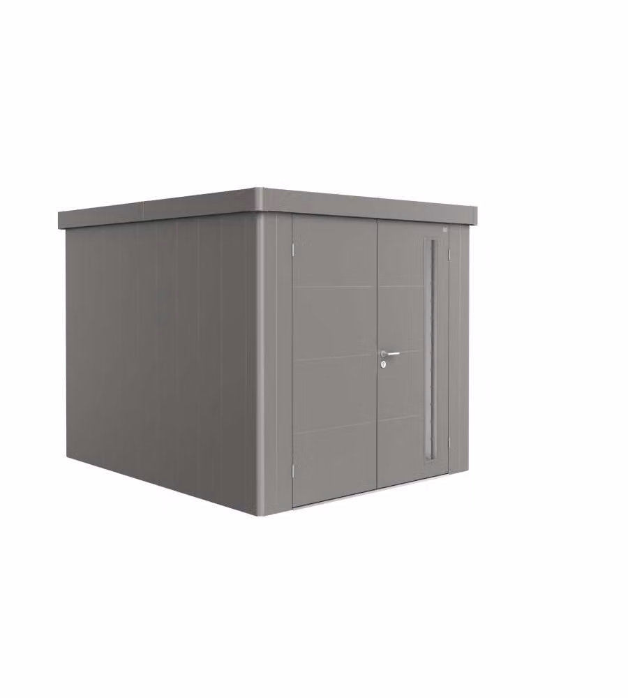 Casetta Neo 3B doppia porta, grigio quarzo metallizzato