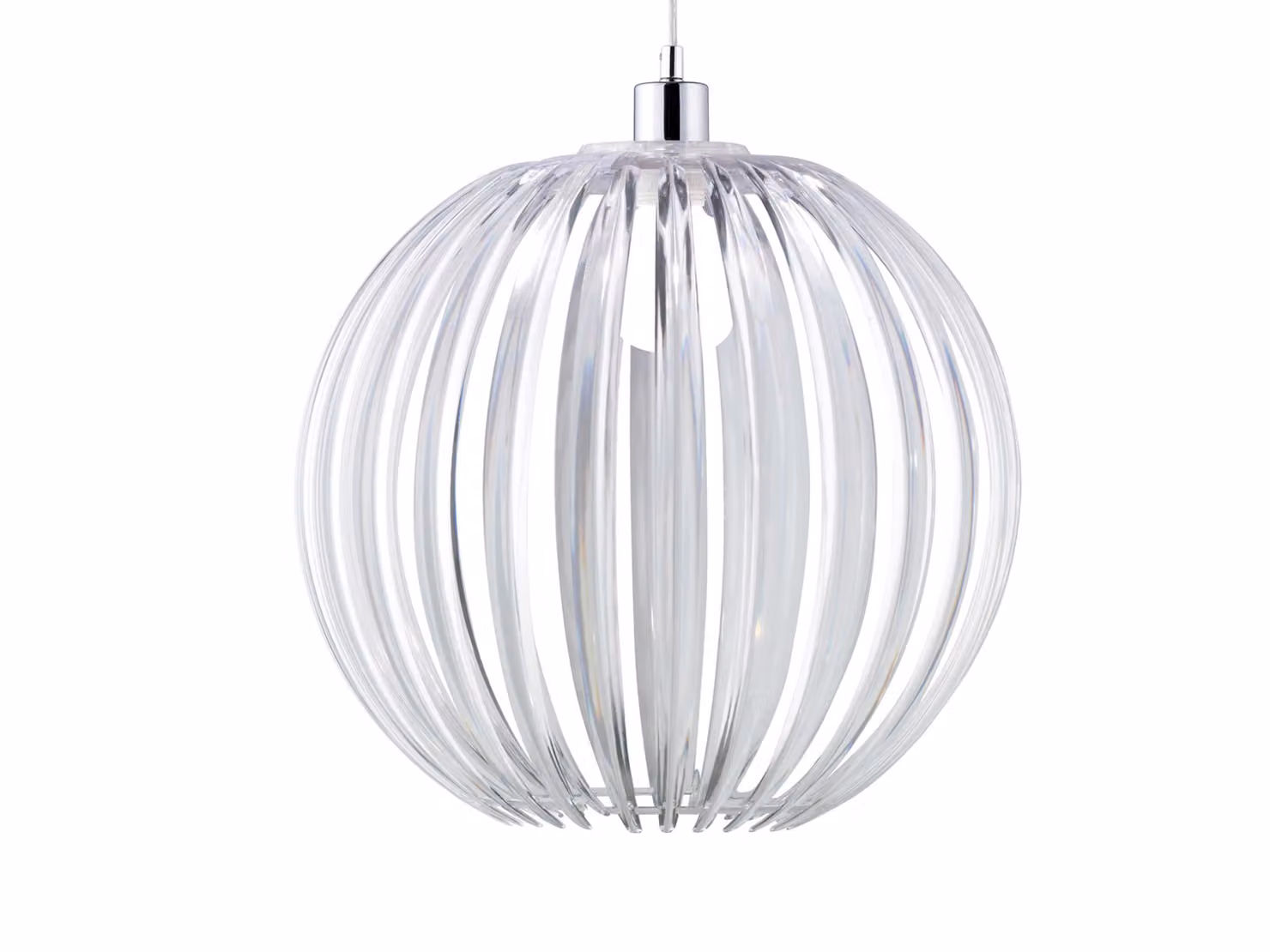 ZUCCA lampada a sospensione argento Trio 304100100