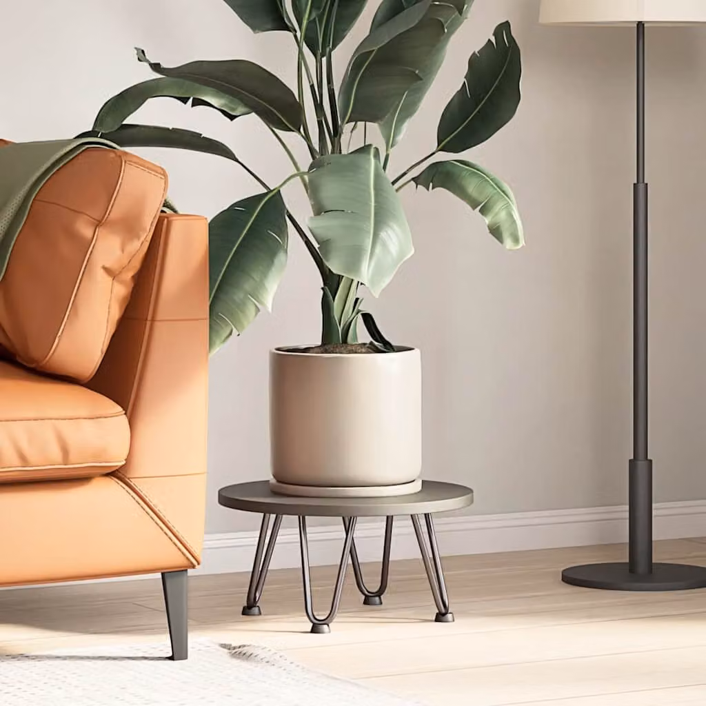 vidaXL Gambe a forcina per tavolino 4 pz in acciaio naturale 20 cm