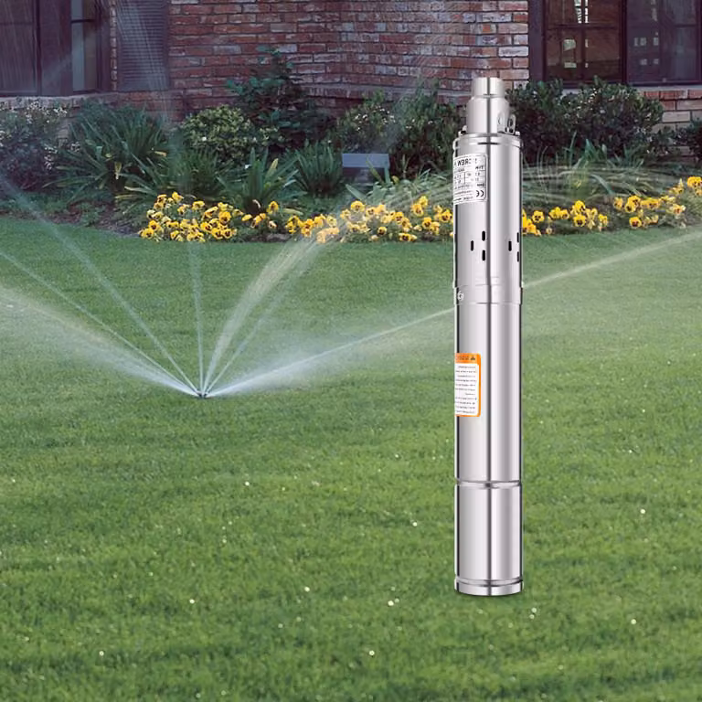 Pompa sommergibile per pozzi profondi, 220V, potenza 250W, altezza di sollevamento 80 metri