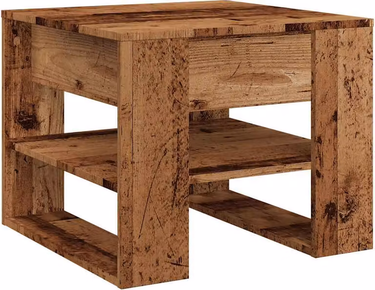 Tavolino da Salotto Legno Vecchio 55,5x55x45 cm in Truciolato