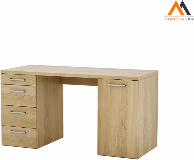 SCRIVANIA LINEA 'VOLOS' cm. 60 x 139 x h.74 - rovere