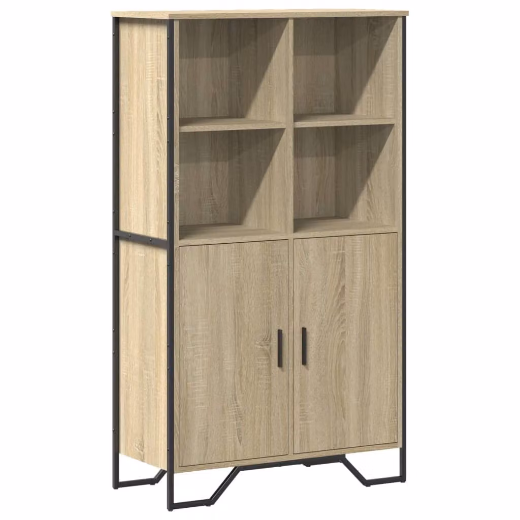 Credenza Rovere Sonoma 79,5x35,5x137,5 cm in Legno Multistrato