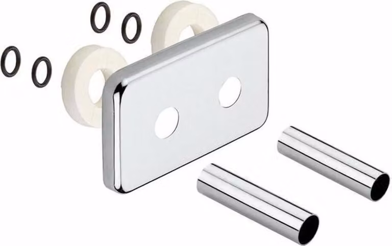 Rosone per set di connessione TWIN, cromo