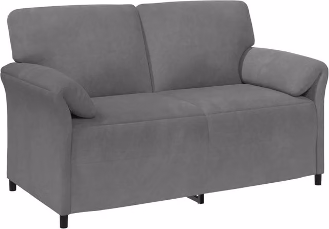 Divano | Divano da soggiorno | Sofa a 2 Posti Grigio Scuro 158 x 83 x 95 cm Velluto