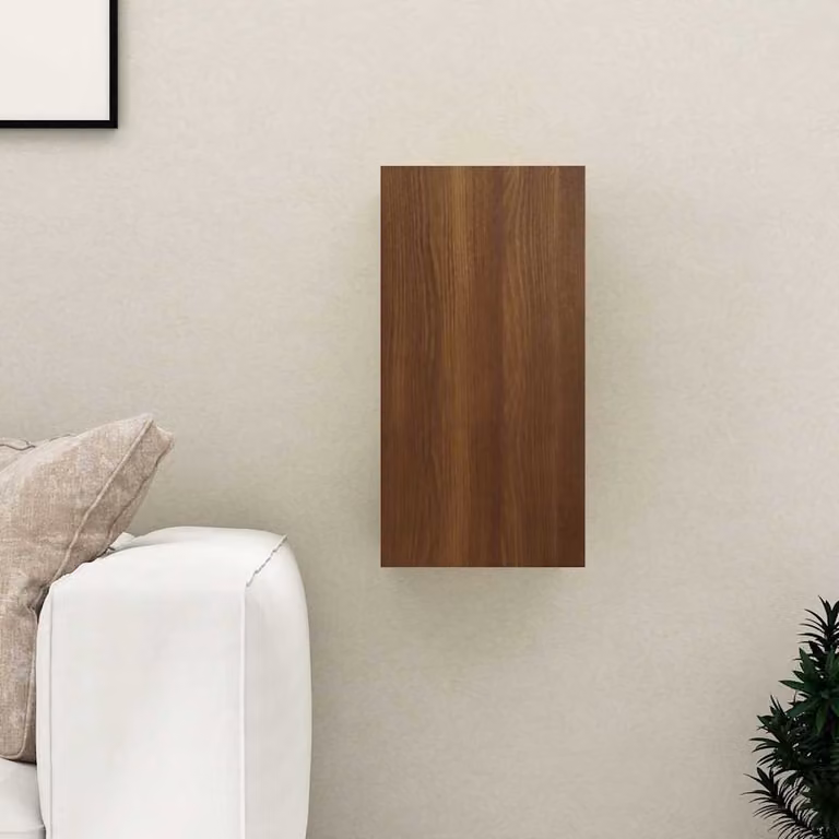 Mobile TV vidaXL in legno multistrato rovere marrone, L 30,5 cm x P 30 cm x H 60 cm