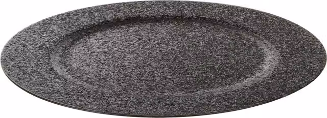 Sottopiatto natalizio Kasanova nero glitterato, diametro: 33 cm