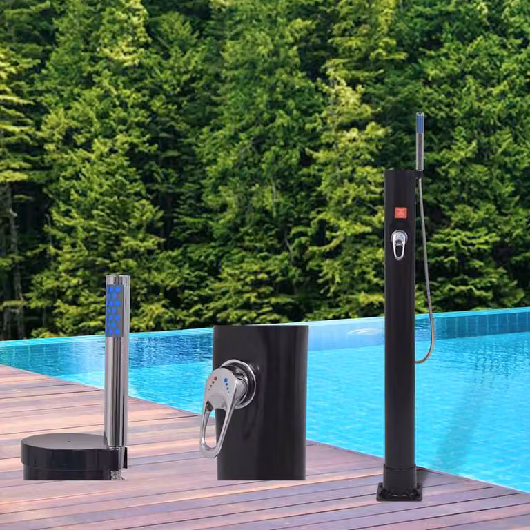 vidaXL Doccia Solare 8 L PVC Acciaio