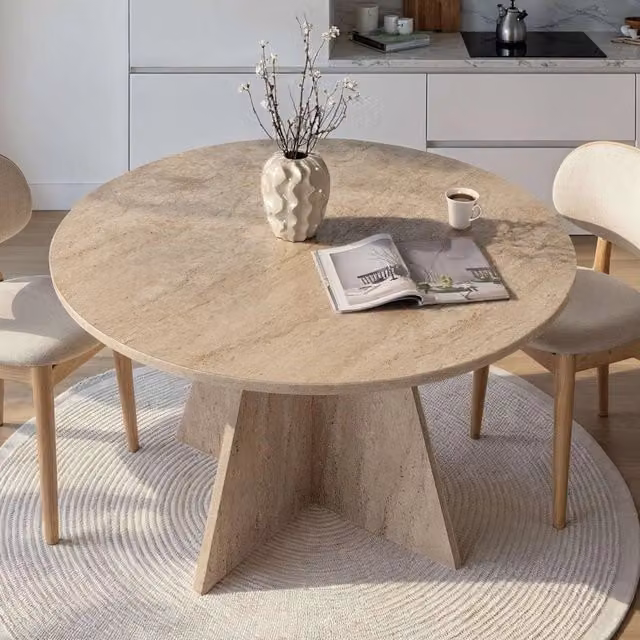 DMORA Tavolo da pranzo moderno per 4 persone, forma quadrata, colore bianco, L: 120 cm, P: 120 cm, H: 75 cm