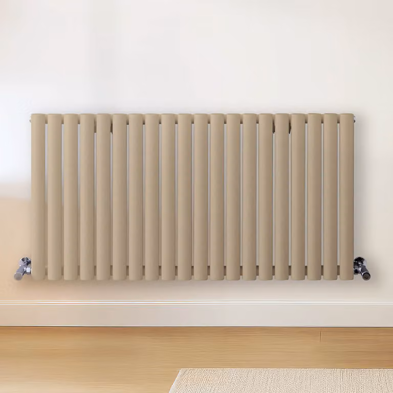 Radiatore di Design Orizzontale Marrone (Elk Marrone) - 600mm x 1180mm - Pannello Doppio  - Revive