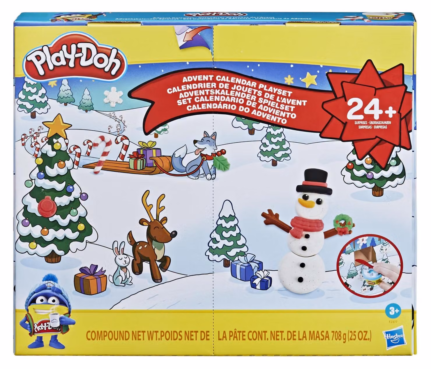 Calendario dell'Avvento con set di giocattoli, contenente 24 sorprese per bambini