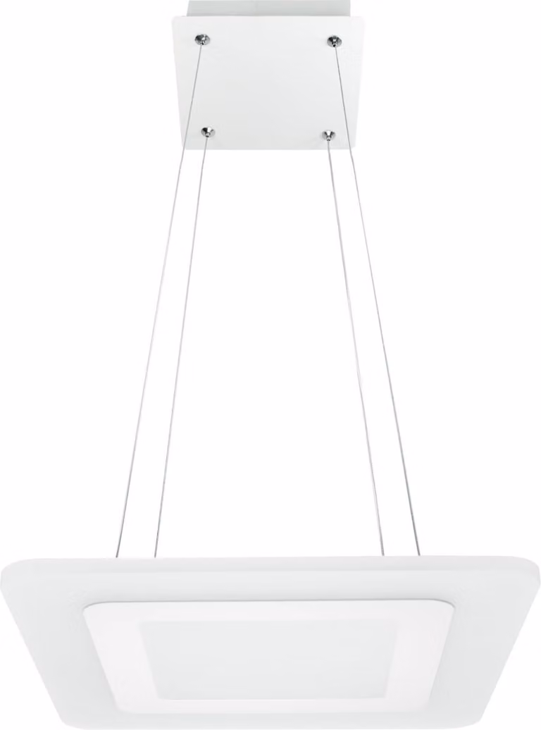Lampada a sospensione LED LARVIK bianca 25W, bianco neutro 1500 lm, metallo, dimensioni: 120x35x35 cm, IP20, Polux