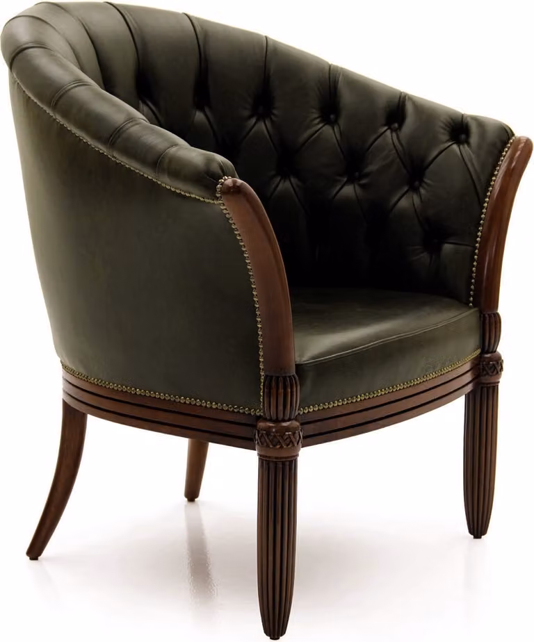 Luxus Design Möbel Stühle Klassisch Design Sessel Textil Wohnzimmer Lounge