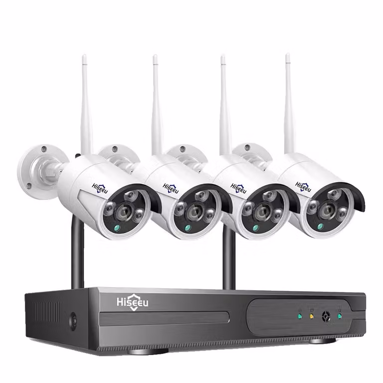 Sistema di videosorveglianza WiFi, 10CH NVR, 4 telecamere, rilevamento umanoide, Nessuno, 5MP 10CH NVR 4 telecamere