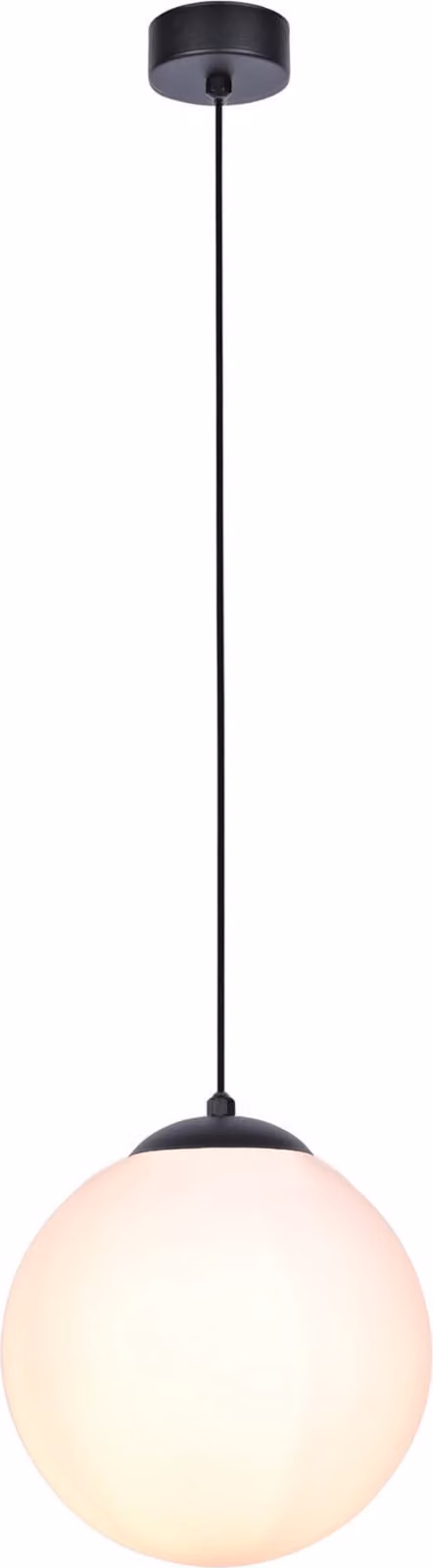 Lampada a sospensione Savoy bianco e nero 1xE27x40W in vetro, dimensioni: 90x30x30 cm, IP20, Kaja