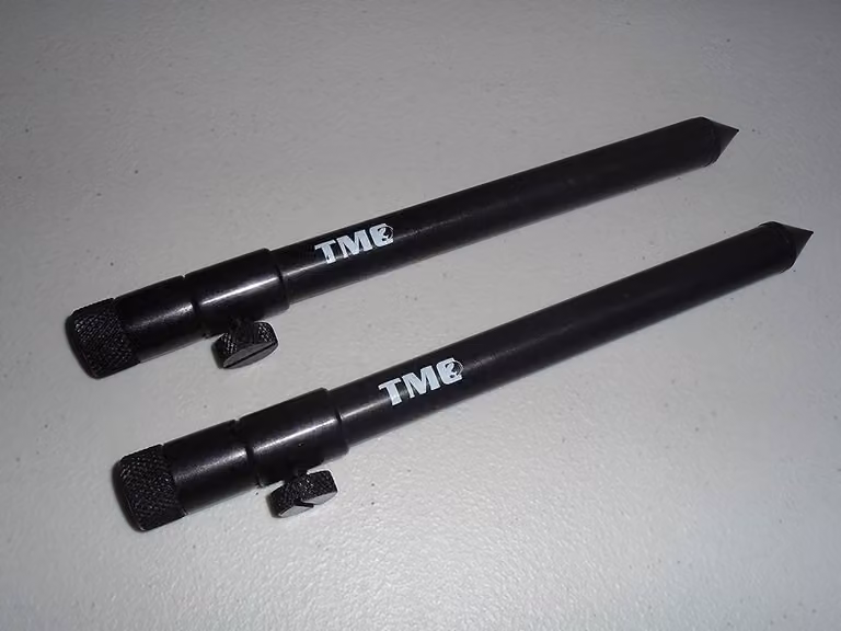 2 supporti per canne da pesca in alluminio, telescopici