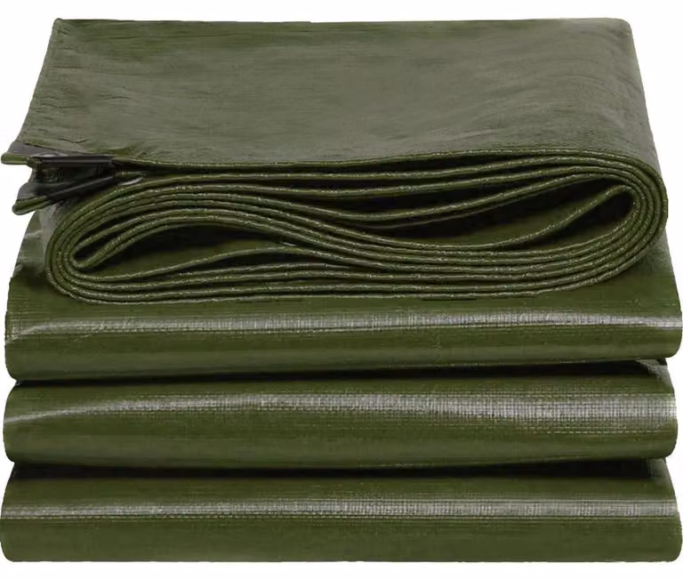 Telo di copertura impermeabile, stabilizzato contro i raggi UV, resistente allo strappo, verde, dimensioni 2x2 metri