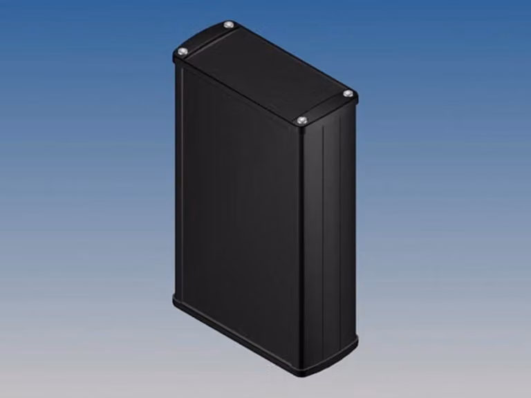 Alloggiamento in alluminio - colore nero - 175 x 105,9 x 45,8 mm