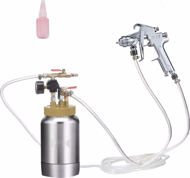 Serbatoio a pressione contenitore per vernice a spruzzo - serbatoio a pressione 2L, 45 psi - contenitore per pistola a spruzzo per vernice Φ 38,5 x 12,6 c - pistole a spruzzo per vernice, coloranti
