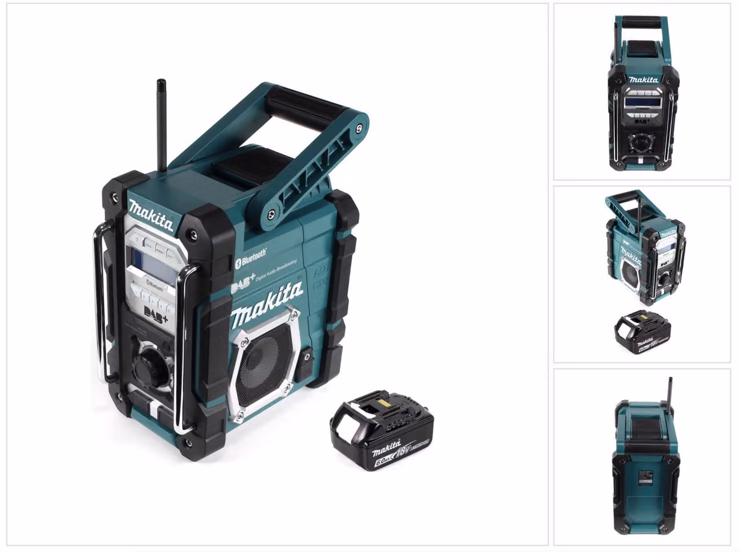 Makita DMR 112 G1 Radio da cantiere a batteria 7,2 - 18V Bluetooth DAB+ + 1x batteria da 6,0Ah - senza caricabatterie