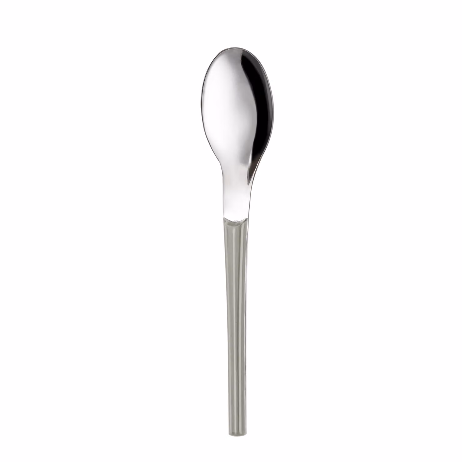 Cucchiaio in acciaio inox con manico color nocciola Eme