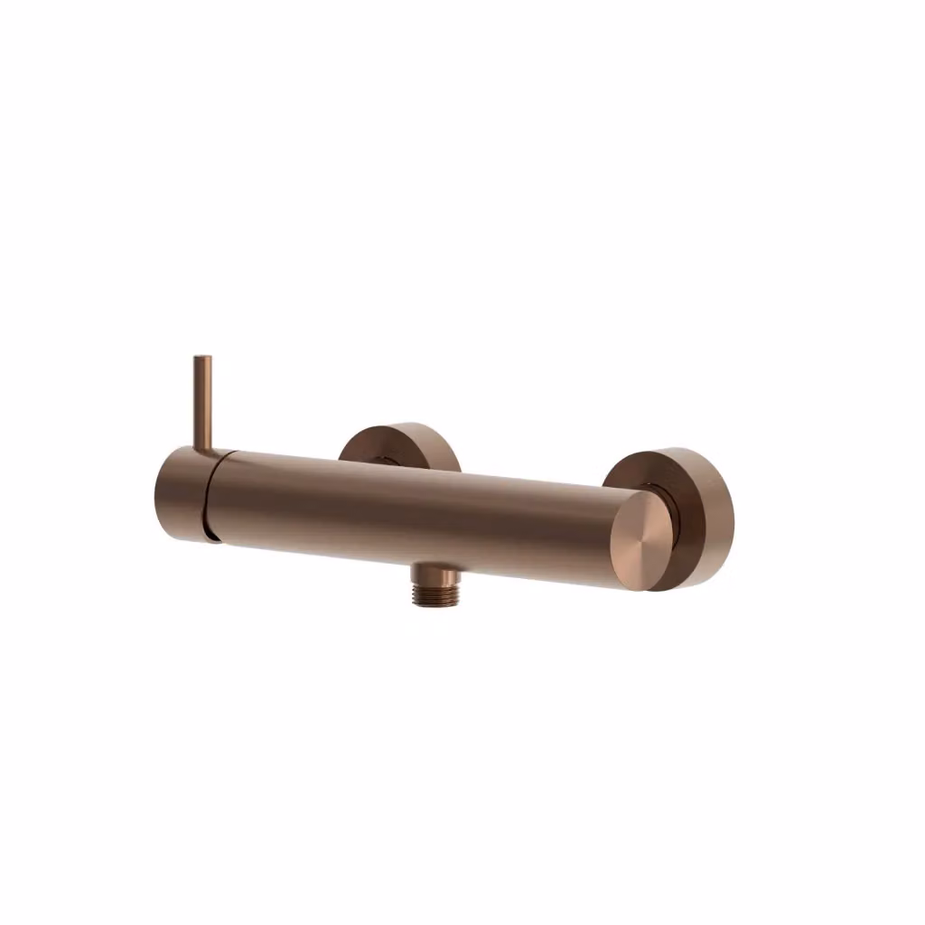 Miscelatore per doccia a muro SINED modello LEVANTE in acciaio inox 316L con finitura oro rosa – 2