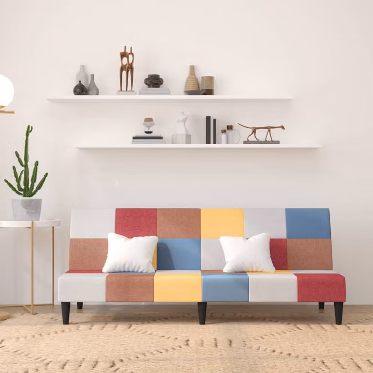 Maison Exclusive - Divano letto a 2 posti in tessuto