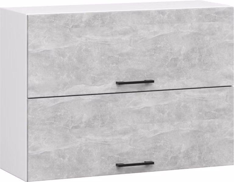 Armadio da cucina sospeso raumhirsch modello OLIWIA, 80 cm, armadio a parete con 2 ante, finitura opaca, 58 cm