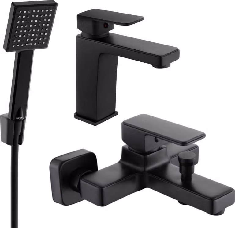 Mexen Cetus R45 set da bagno, nero - 744303R45-70