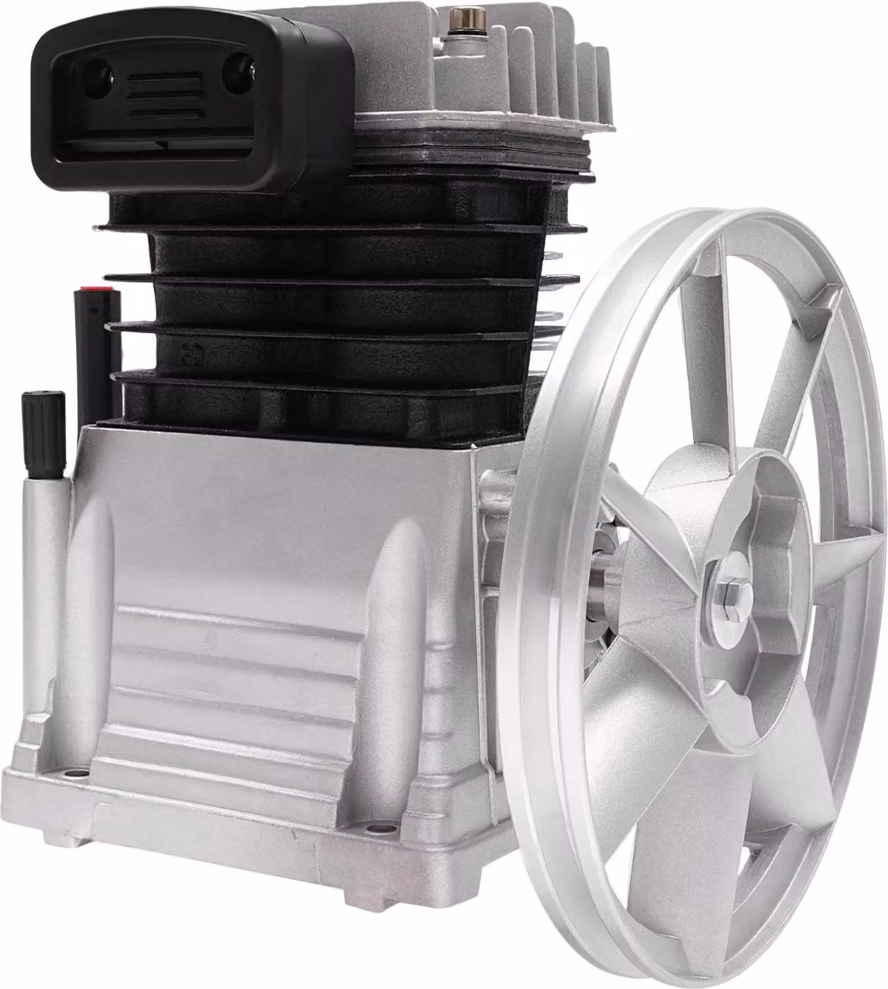 Compressore d'aria - Testata pompa - Due cilindri - Potenza 3 CV - Numero di giri 960 giri/min - Industria - Funzionamento CA