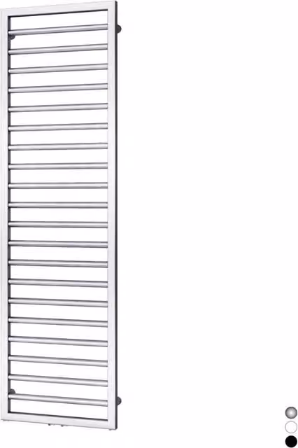 Termoarredo Zehnder Subway nero opaco 126x60 cm
