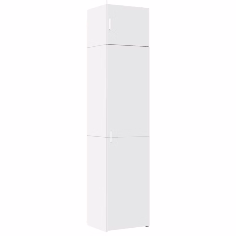 Mobile Sottile Bianco 50x42,5x225 cm in Truciolato