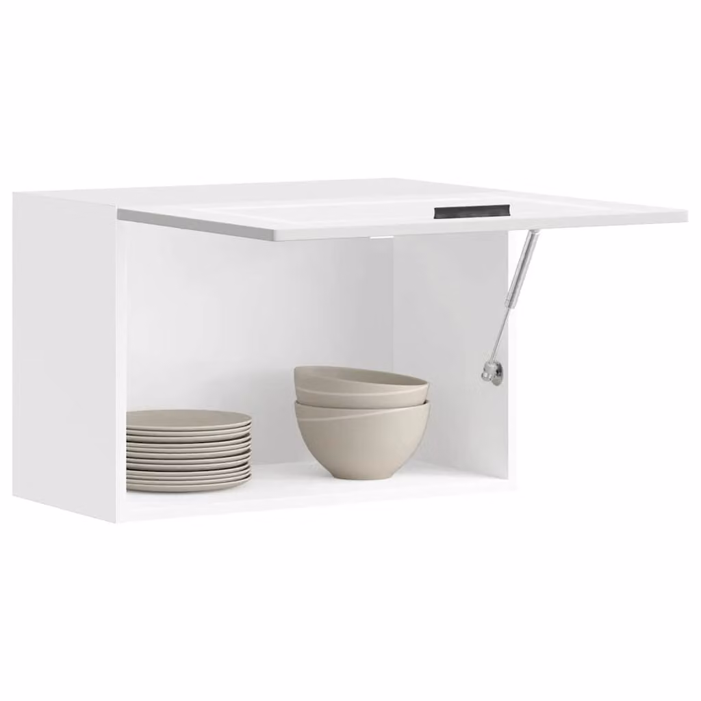Pensile da cucina moderno vidaXL Porto Bianco in legno e MDF con ante a battente L/P/H: 60 x 31 x 40 cm