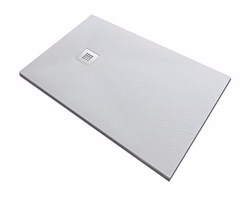 Piatto Doccia In Pietra SOLIDSTONE Alto 2,8cm Bianco Misura: 90x120 X 2,8h