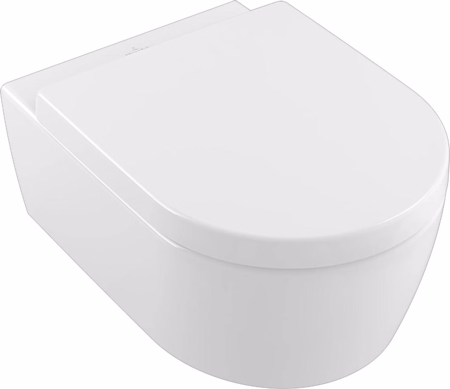 Villeroy & Boch Avento Combi-Pack, WC suspendu à à fond creux avec siège de WC, DirectFlush, suspendu, sortie horizontale, 370x530x315mm, 5656HRR1, 5656HRR1