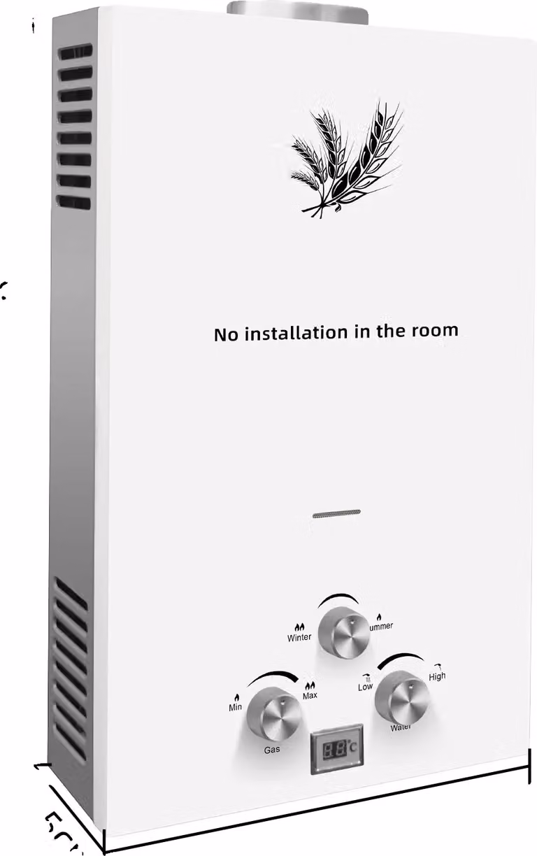 VEVOR Scaldacqua a GPL, acqua calda istantanea, display a LED, 8L