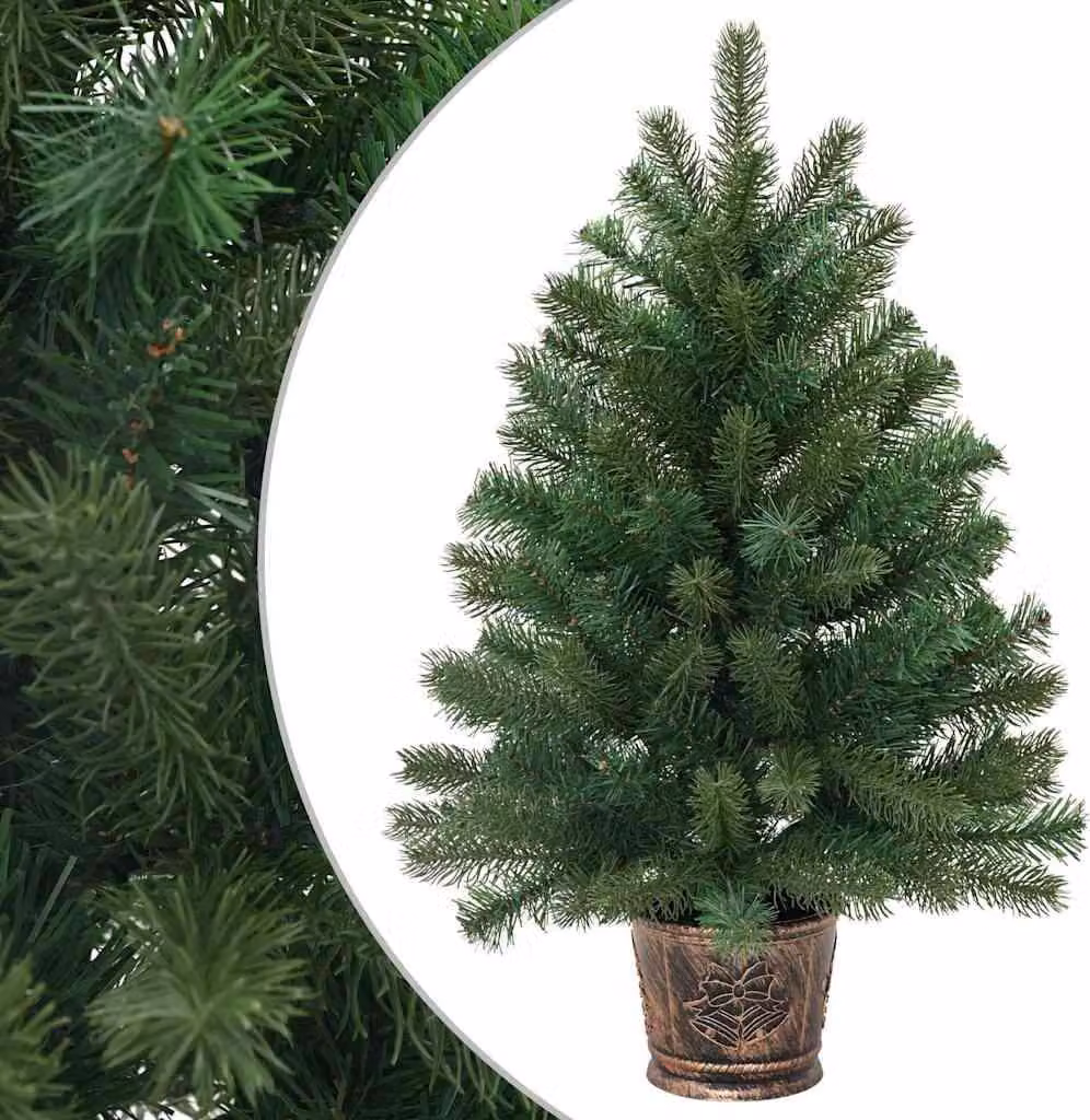Albero di Natale artificiale verde 75 cm PVC, PE e acciaio