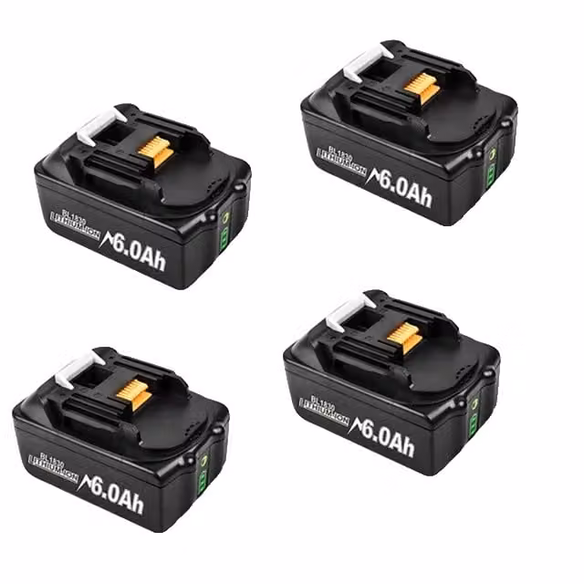 Batteria ricaricabile Makita 18V, capacità 6Ah, compatibile con BL1830/BL1860, 18V, 4