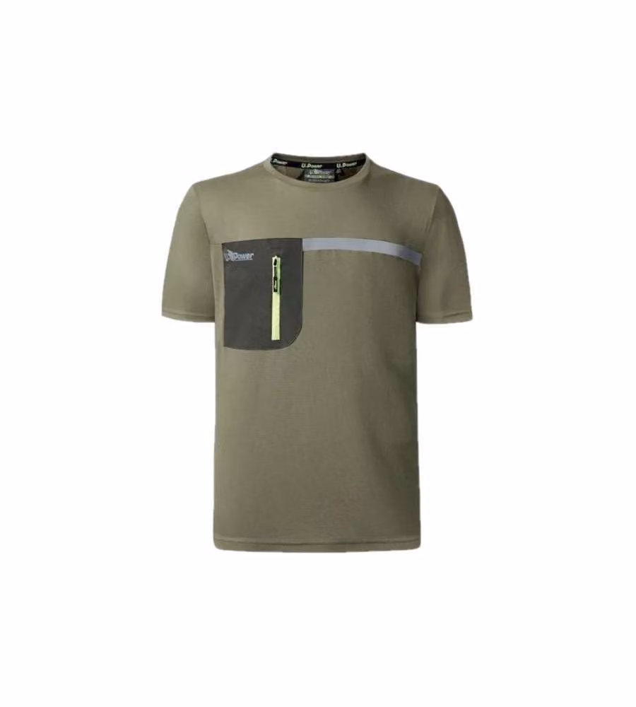 Maglietta T-Shirt Burnt Olive M Christal Upower