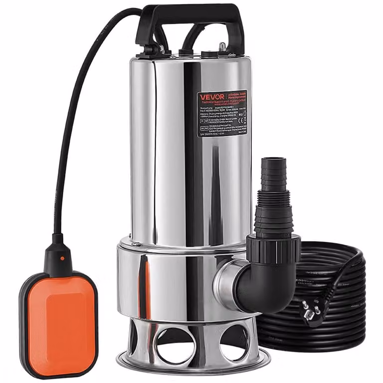 Pompa sommergibile automatica - Potenza: 1300 W - Capacità: 20.000 litri all'ora