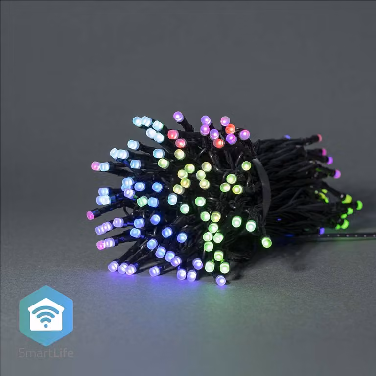 Nedis SmartLife Luci di Natale - stringa - Wi-Fi - RGB - 168 LED - 20,0 m - Android / IOS
