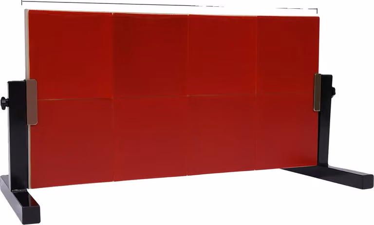 Tavola di rimbalzo per tennis da tavolo, angolo regolabile, design resistente, rosso