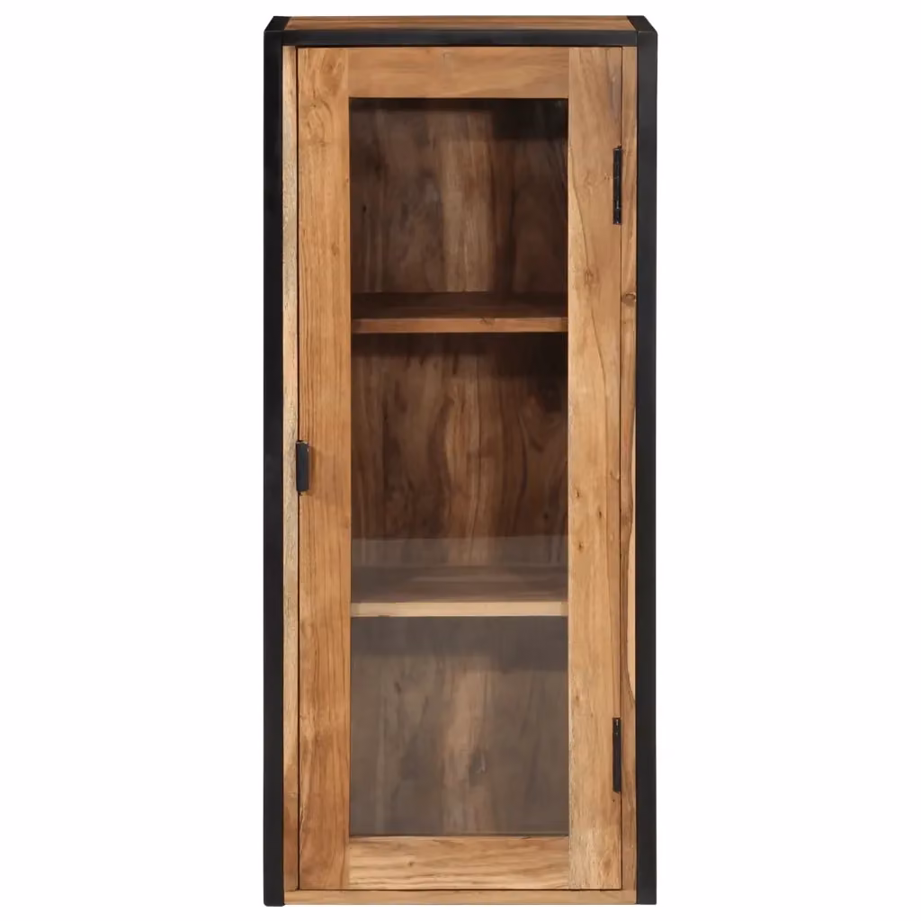 Mobile Bagno a Muro Industrial vidaXL in Legno di Acacia e Metallo, L 40 cm x P 30 cm x H 90 cm – 2