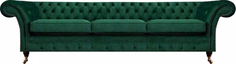 Polstermöbel Luxus Sofa Dreisitze Couch Chesterfield Wohnzimmer Textil
